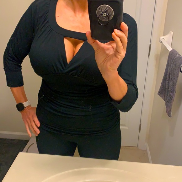 Boston Proper Size Medium Black Top - Picture 1 of 6